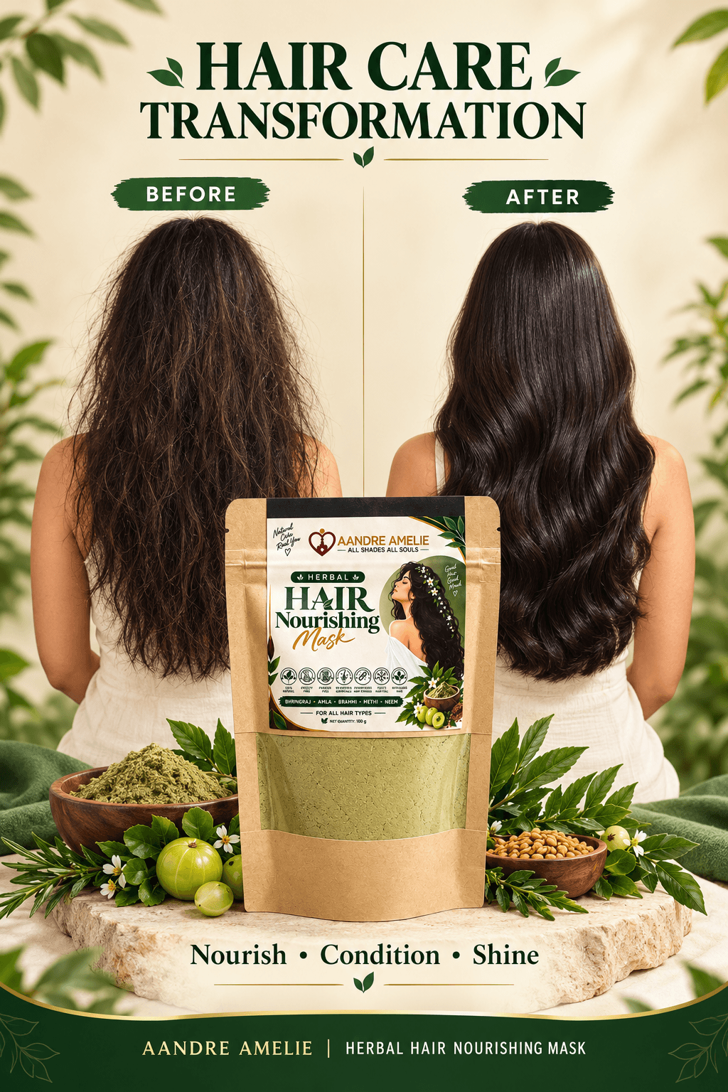 Aandre Amelie Herbal Hair Nourishing Mask thumbnail 4