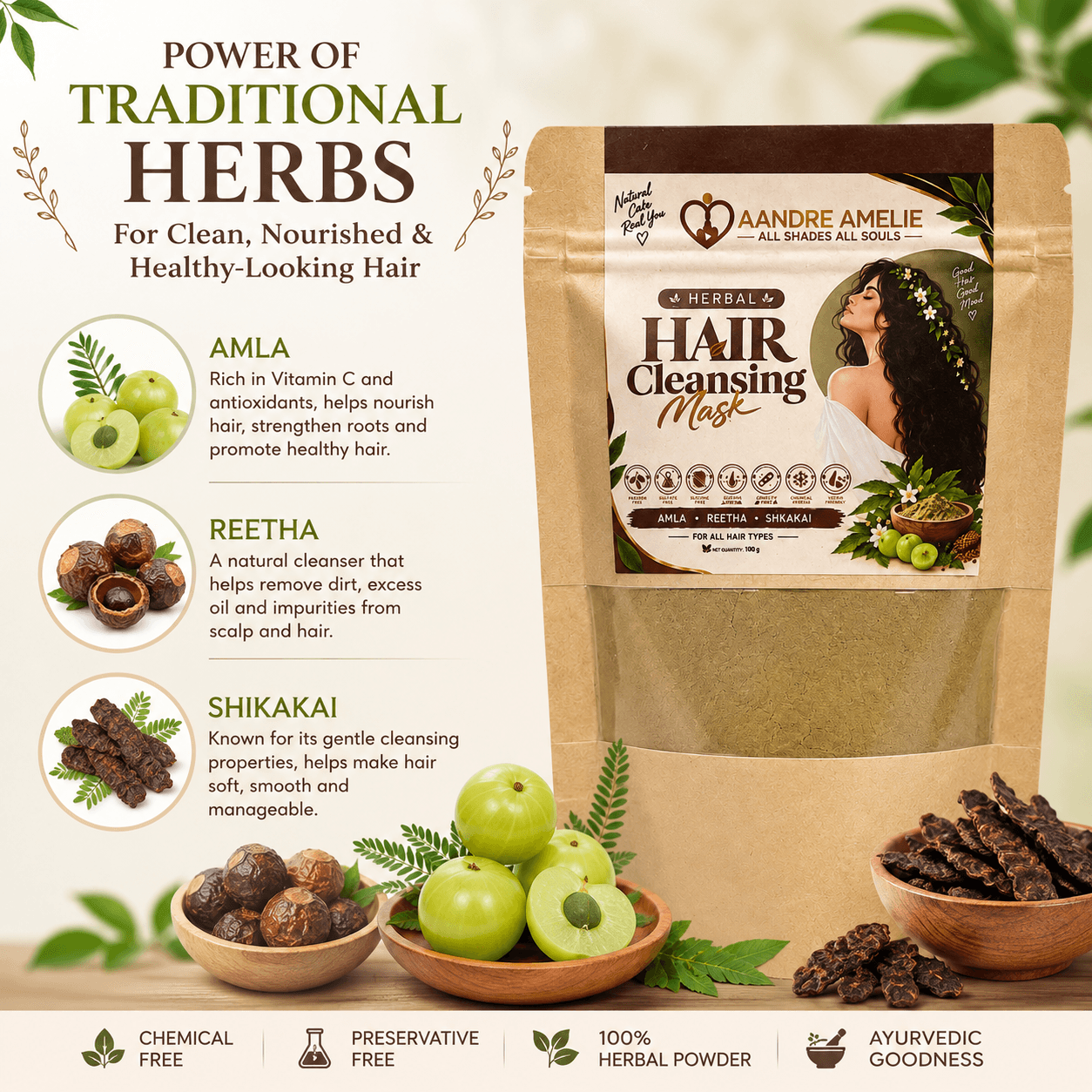 Herbal Hair Cleansing Mask