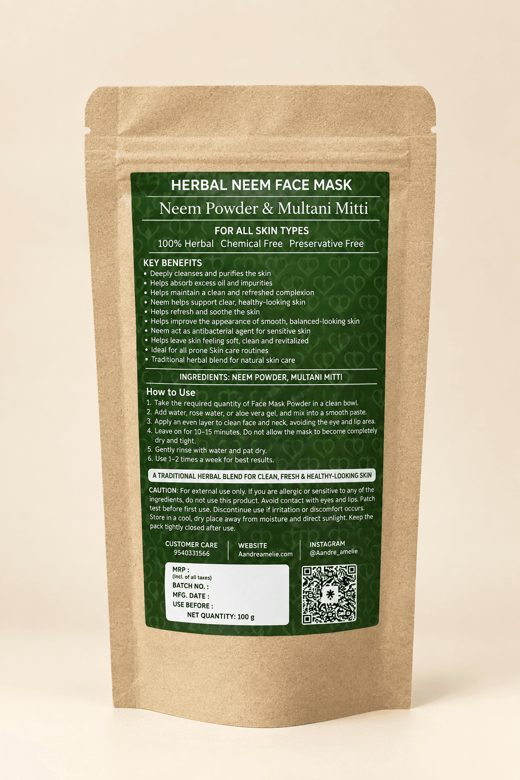 Herbal Neem Face Mask