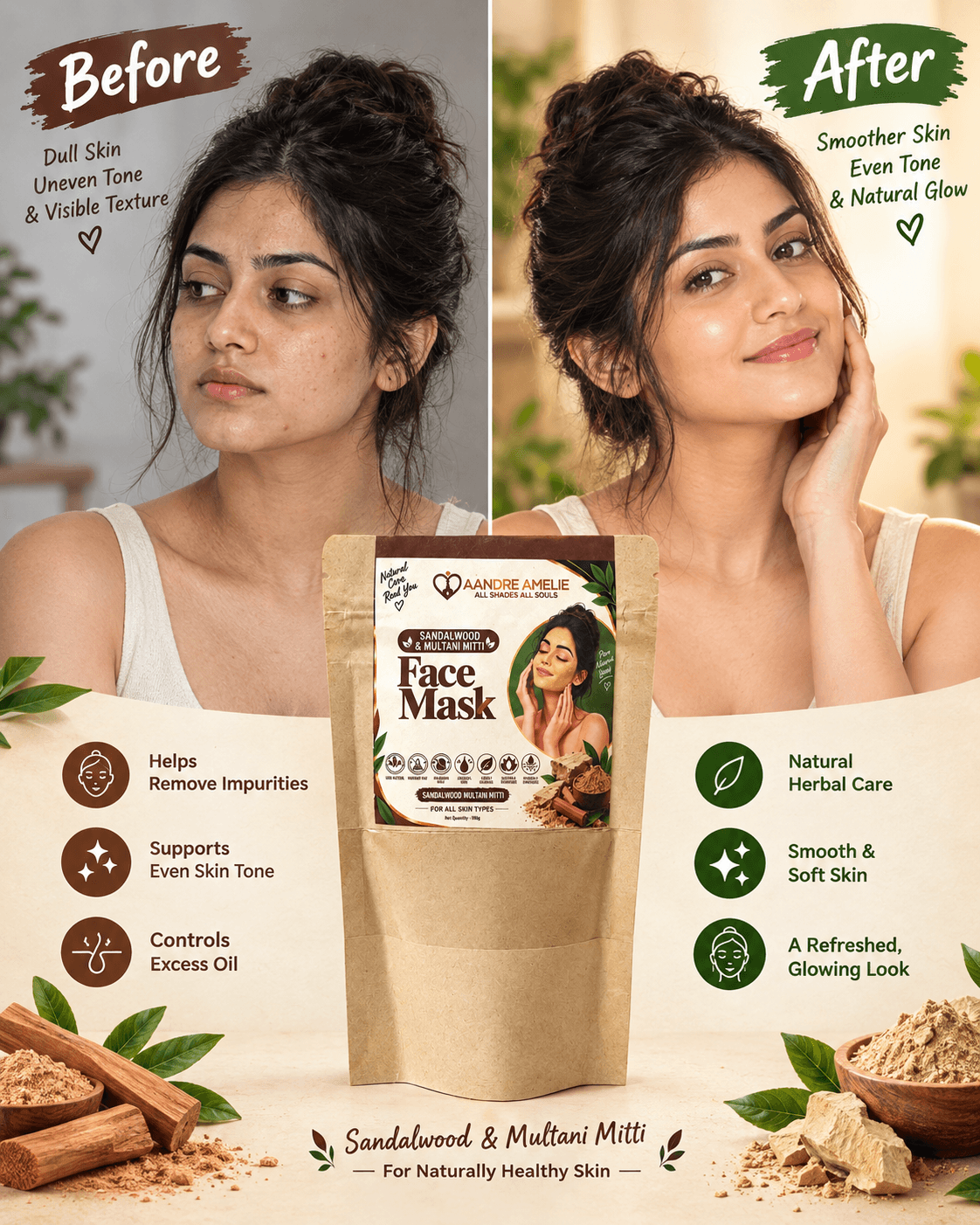 Herbal Sandalwood Face Mask