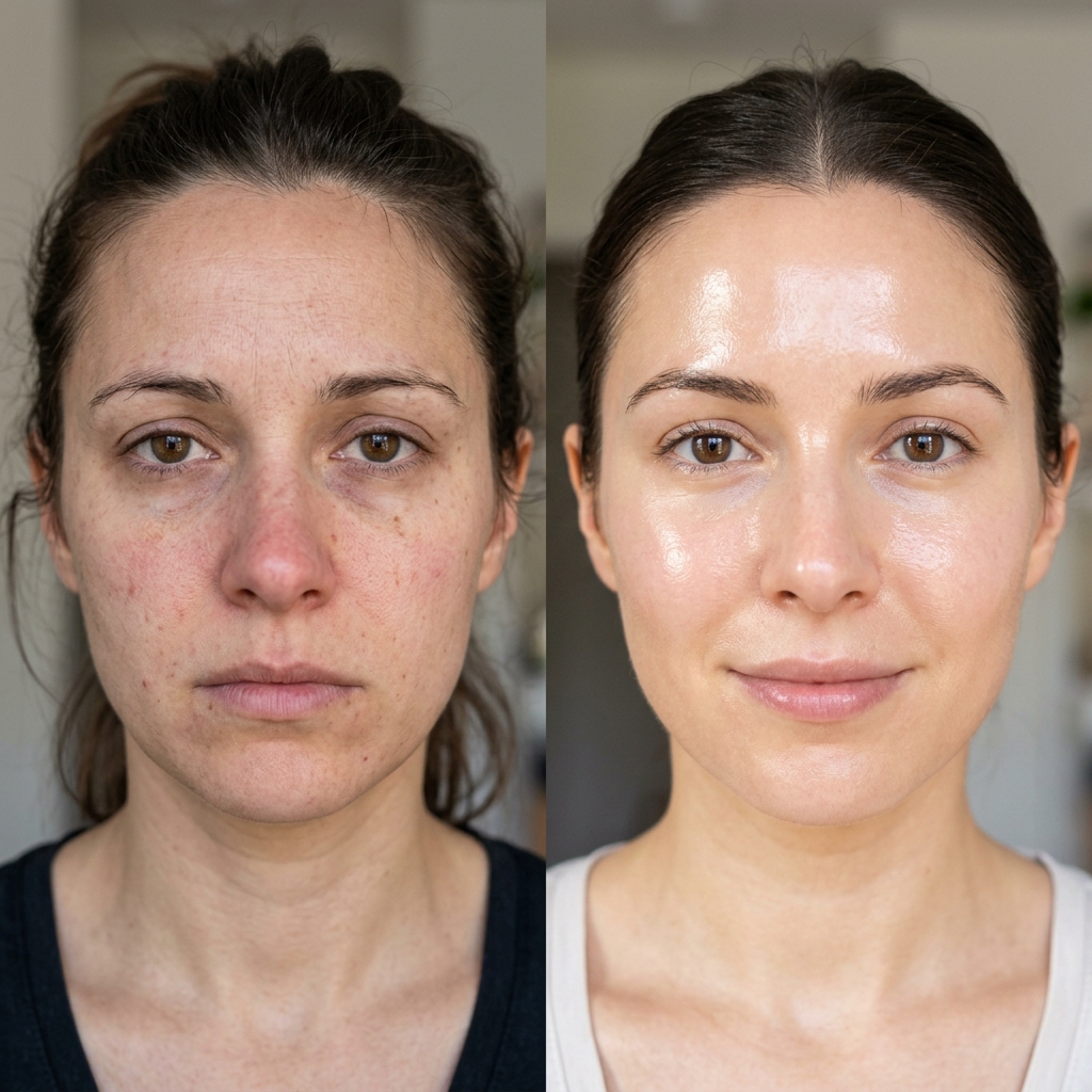 Before and After using The Trial Pack